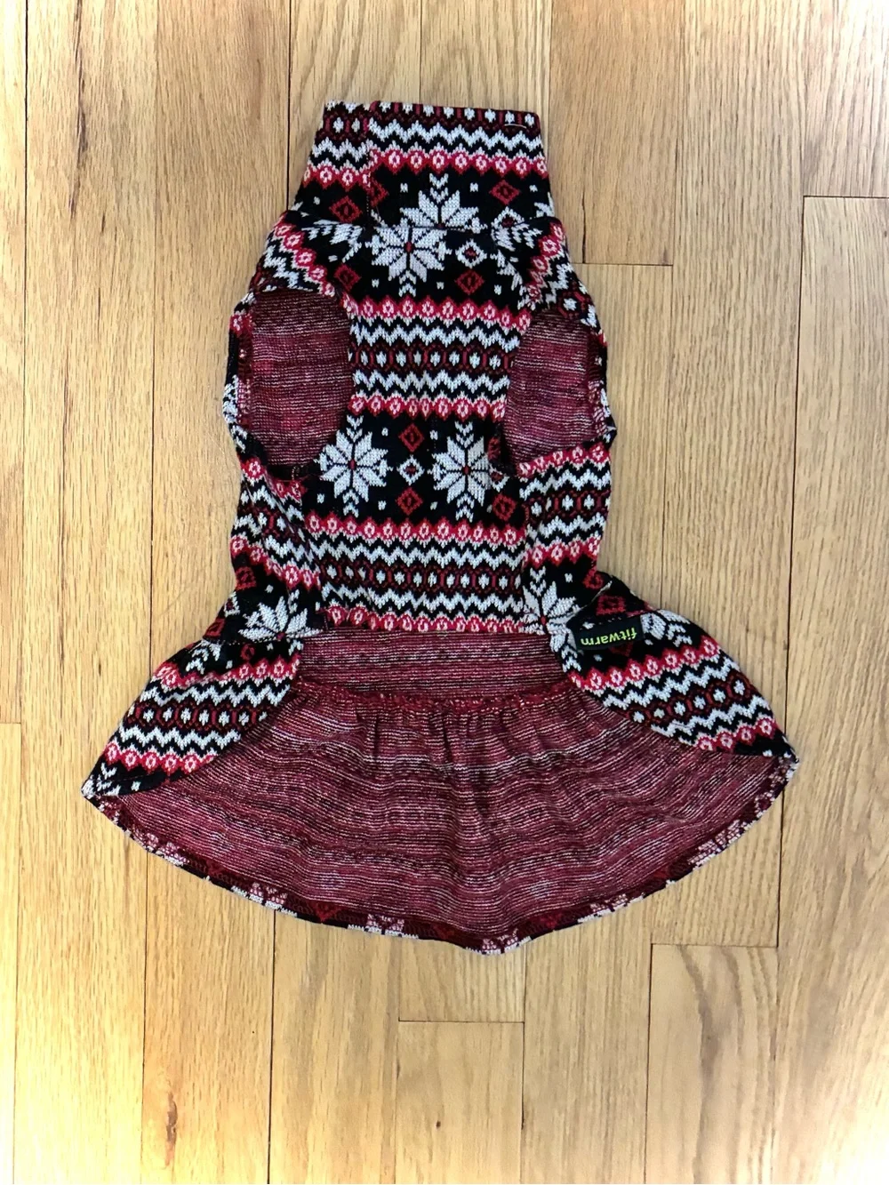NWT Holiday/Christmas Dog Dress Turtleneck Sweater Dress, Size Small